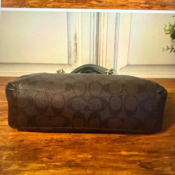 Coach Brown and Teal Satchel - Picture 9 of 17